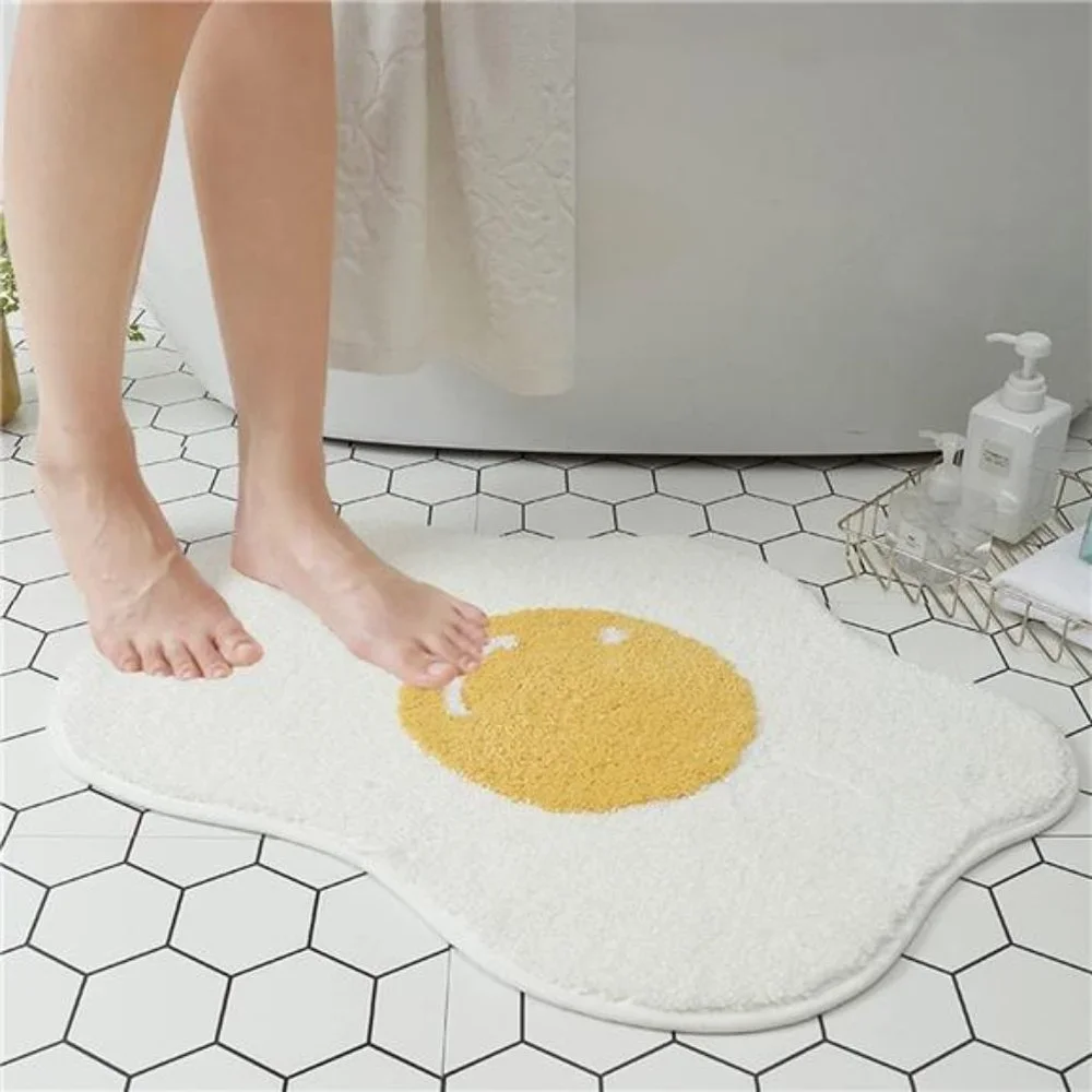 Bath Rug Mat, 18” x 25”, Funny, Cute, Ultra Soft, Plush, Shaggy, Water Absorbent